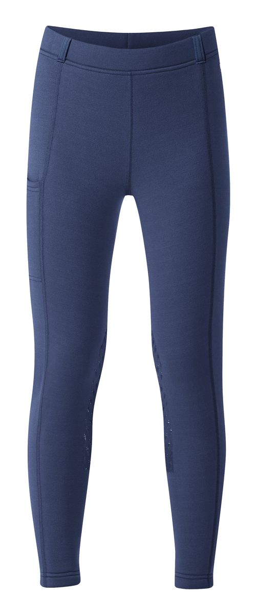 Kerrits Kids' Power Stretch Knee Patch Pocket Tights - Night Sky