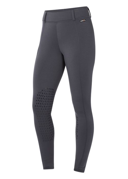 Kerrits Women's Power Stretch Knee Patch Pocket Tights - Cinder