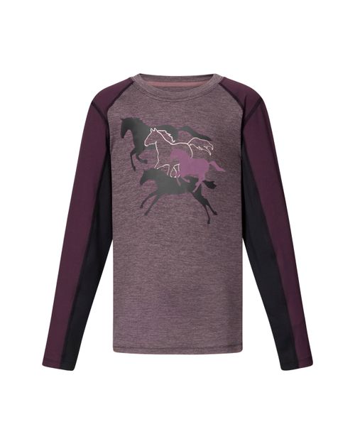 Kerrits Kids' Round Up Base Layer Top - Mauve