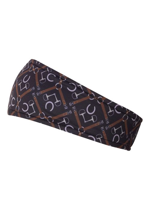 Kerrits Women's On Course Fleece Headband - Black Tack Trunk Geo