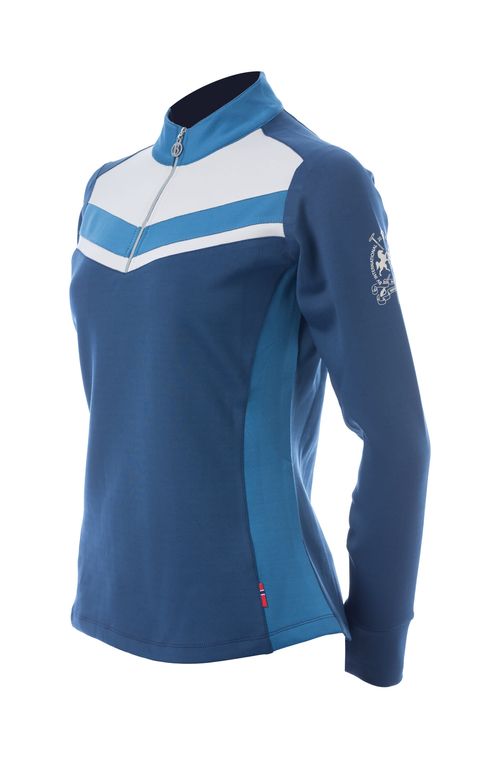 B Vertigo Women's Ayra Long Sleeve Winter Training Shirt - Titan Navy