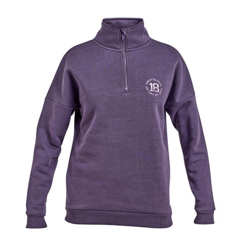 Shires Aubrion Women's Serene Half Zip Sweatshirt - Purple