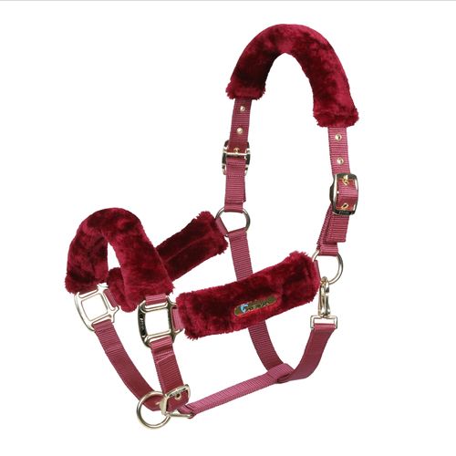 Shires ARMA Fleece Headcollar - Burgundy