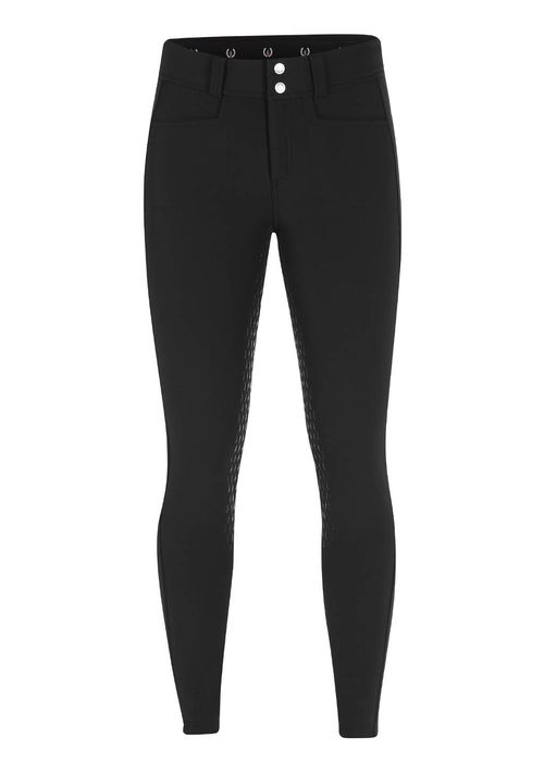 Kerrits Women's 3-Season Tailored Knee Patch Breeches - Black