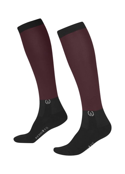 Kerrits Women's Dual Zone Boot Socks Solid - Burgundy