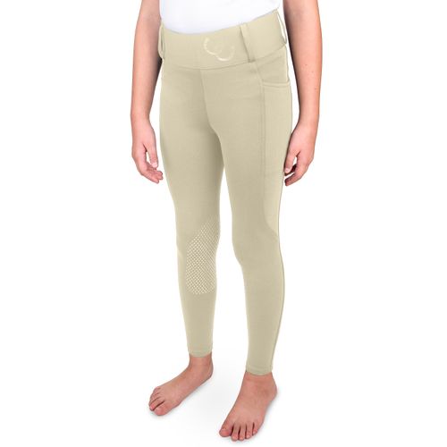 Equistar Kids' Active Rider Performance Tights - Show Tan