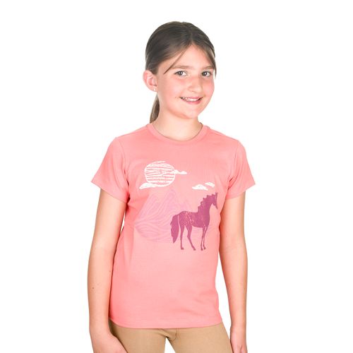 Equistar Kids' Short Sleeve Graphic Tee - Peachy