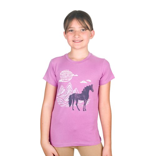 Equistar Kids' Short Sleeve Graphic Tee - Lilac