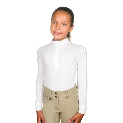 Romfh Kids' Classic Long Sleeve Show Shirt - White/White