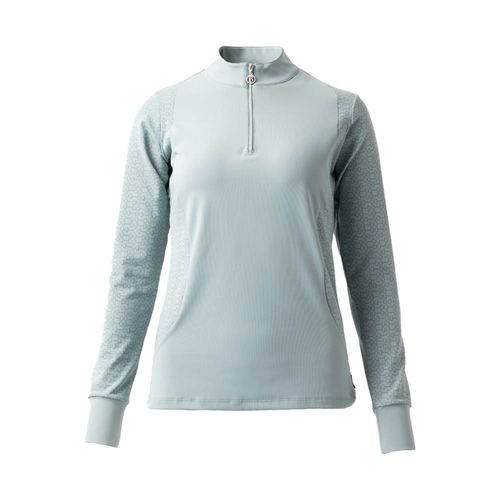 B Vertigo Women's Isadora Quarter Zip Training Shirt - Sage Green