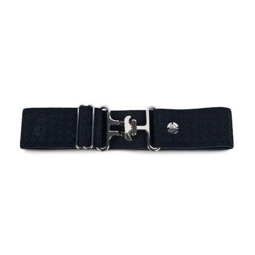 Ovation Women's Fits All Elastic Webbed Belt - Black Diamond