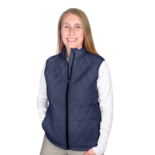 Ovation Women's Quilt Hybrid Puffer Vest - Navy Navy