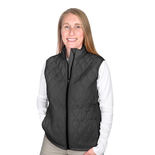 Ovation Women's Quilt Hybrid Puffer Vest - Black Black