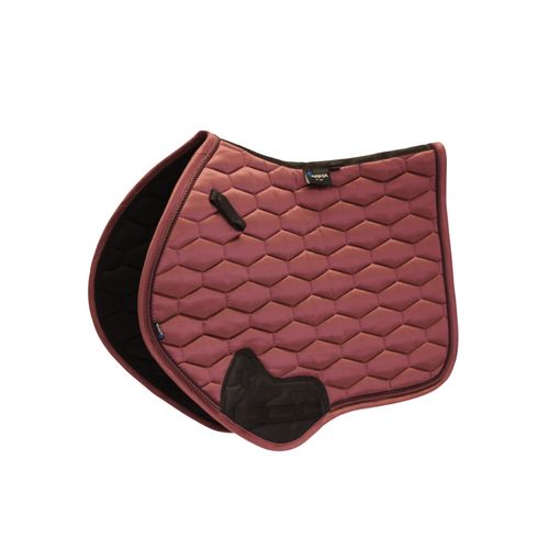 Shires ARMA Satin Jump Saddle Pad - Burgundy