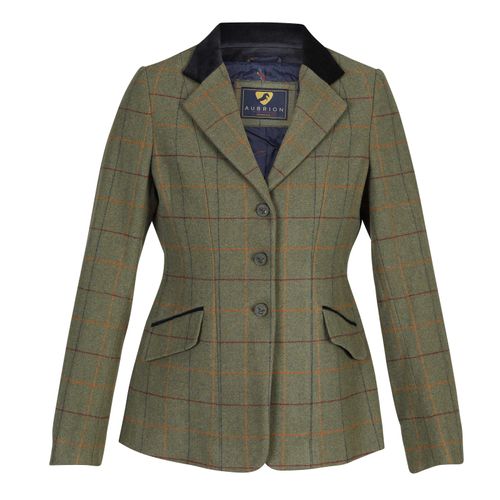 Shires Aubrion Women's Saratoga Jacket - Red/Yellow/Blue Windowpane