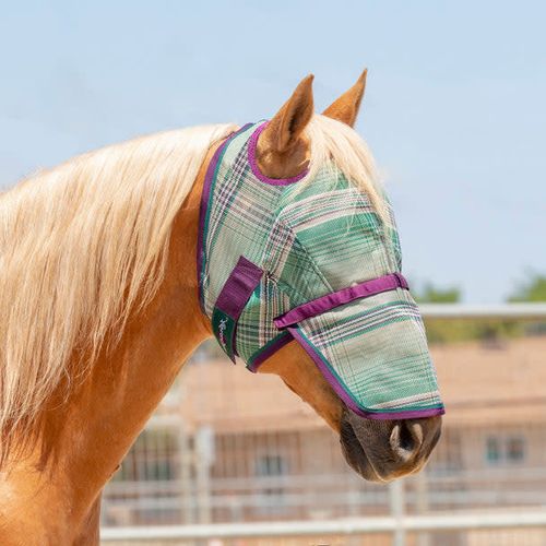 Kensington Fly Mask w/Web Trim and Nose - Imperial Jade