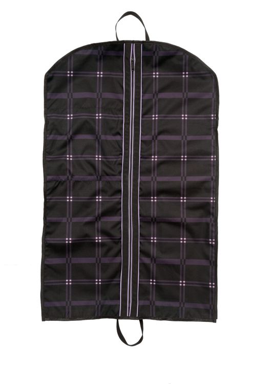 Chestnut Bay 3" Gusset Garment Bag - Black Plaid