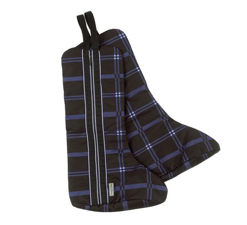 Chestnut Bay Quilted Lined Boot Bag - Bluenote Plaid