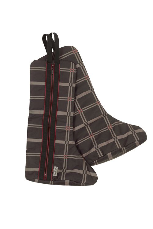 Chestnut Bay Quilted Lined Boot Bag - Riverton Plaid