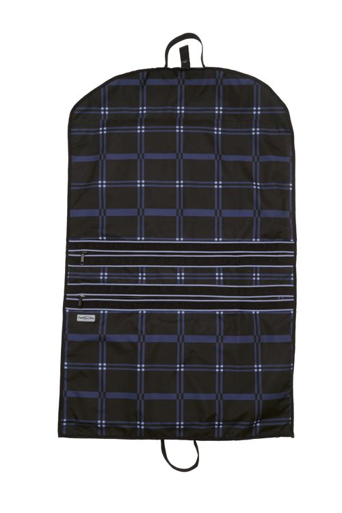 Chestnut Bay 3" Gusset Garment Bag - Bluenote Plaid