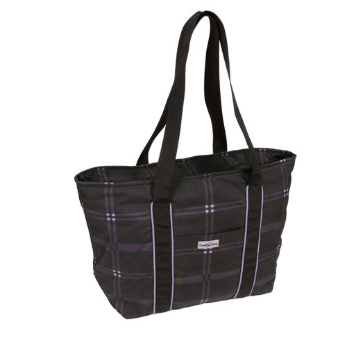 Chestnut Bay Travel Tote - Black Plaid