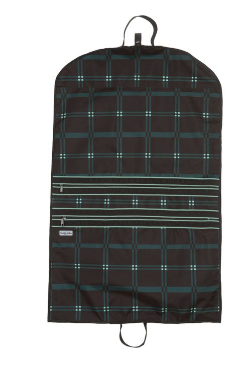 Chestnut Bay 3" Gusset Garment Bag - Hunter Plaid