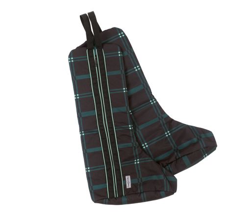 Chestnut Bay Quilted Lined Boot Bag - Hunter Plaid