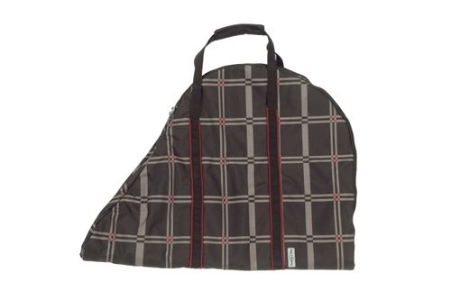 Chestnut Bay Clam Shell Saddle Bag - Riverton Plaid