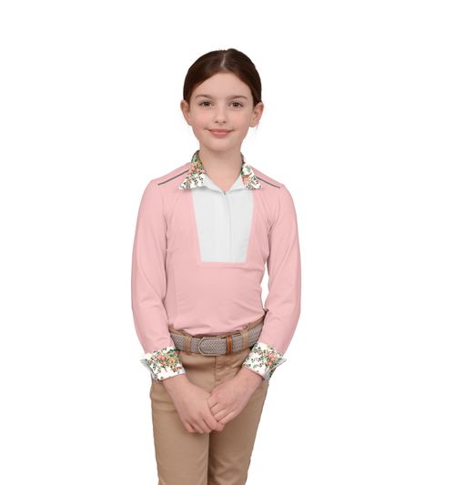 Chestnut Bay Kids' SkyCool Liberty Long Sleeve Show Shirt - Blush