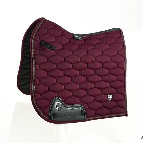 Shires ARMA Eltar Dressage Saddle Pad - Black Cherry