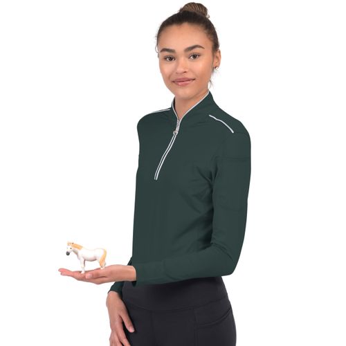 Chestnut Bay Women's Performance Rider SkyCool Long Sleeve Shirt - Forest (2023)