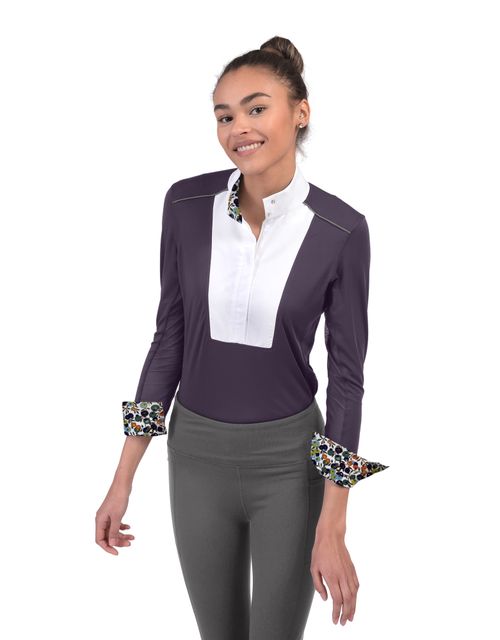 Chestnut Bay Women's SkyCool Liberty Long Sleeve Show Shirt - Nightshade