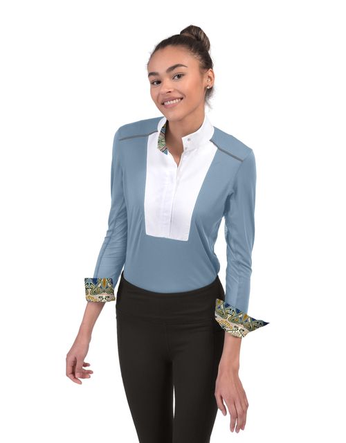 Chestnut Bay Women's SkyCool Liberty Long Sleeve Show Shirt - Skyblue