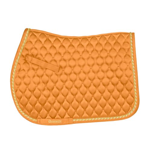 Ovation Quilted Satin AP Saddle Pad - Muted Safron