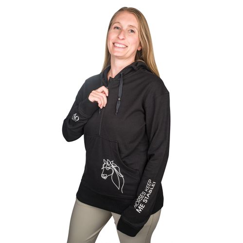 Ovation Women's French Terry Graphic Hoodie - Black