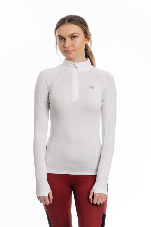 READY TO SHIP: Horseware Women's Aveen Tech Long Sleeve Top - XX Small - White