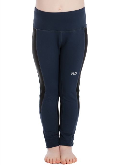 READY TO SHIP: Horseware Kids' Knee Patch Riding Tights - 9-10 years - Navy