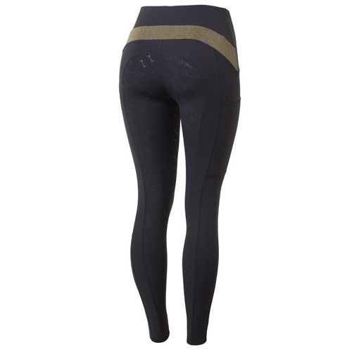 READY TO SHIP: Horze Women's Sagira Full Seat Tights - EU 44/US 32 - Dark Navy