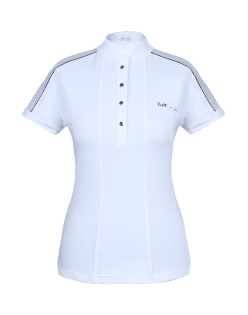 READY TO SHIP: Fair Play Women's Claire Short Sleeve Competition Shirt - EU 40/US 10 - White