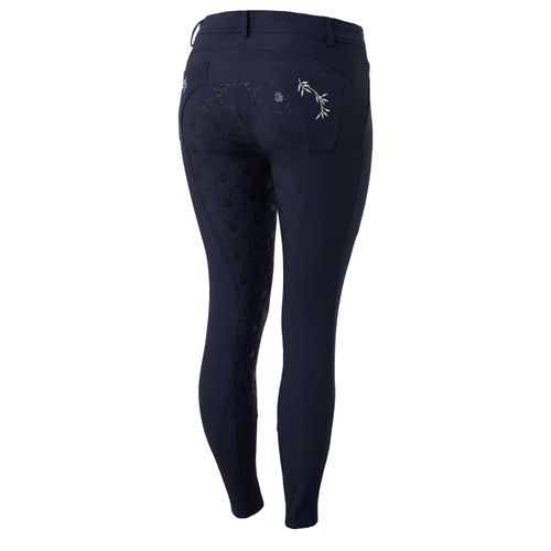 READY TO SHIP: Horze Women's Kaitlin Full Seat Breeches - EU 34/US 22 - Peacoat Dark Blue