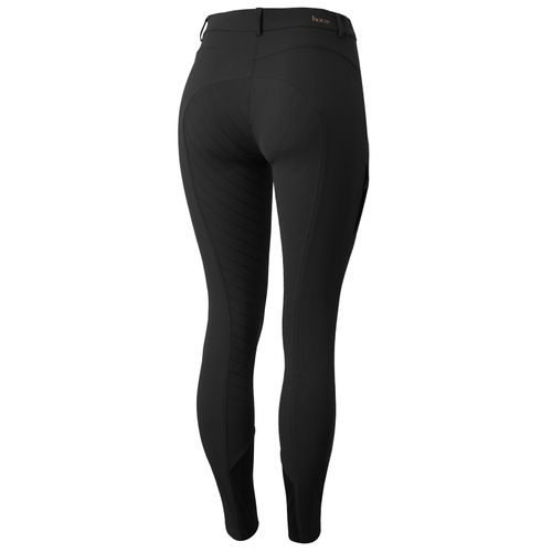 READY TO SHIP: Horze Women's Anna Summer Full Seat Breeches w/Phone Pocket - EU 34/US 22 - Black