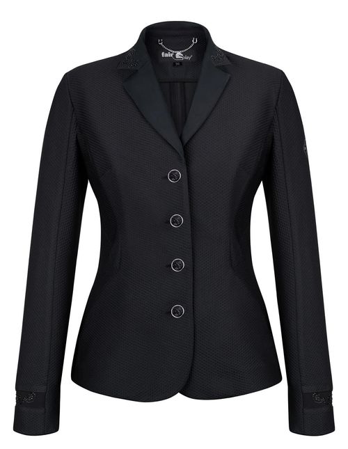 READY TO SHIP: Fair Play Women's Taylor Comfimesh Show Jacket - EU 40/US 10 - Black