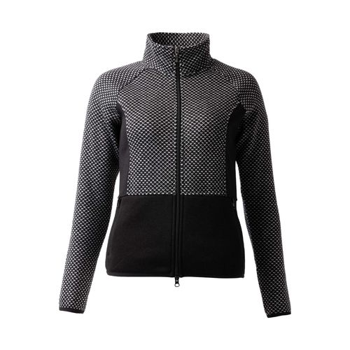 Horze Women's Neve Fleece Knit Jacket - Caviar