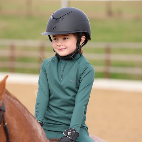 Shires Aubrion Kids' Eltar Base Layer - Green