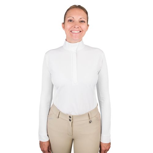 Romfh Women's Classic Long Sleeve Show Shirt - White/White