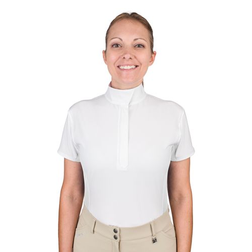 Romfh Women's Classic Short Sleeve Show Shirt - White/White