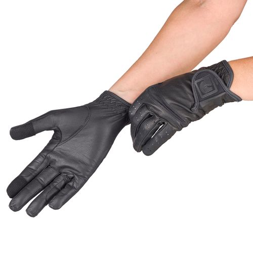 Romfh Leather Riding Gloves - Black