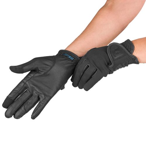 Romfh Leather Mesh Riding Glove - Black