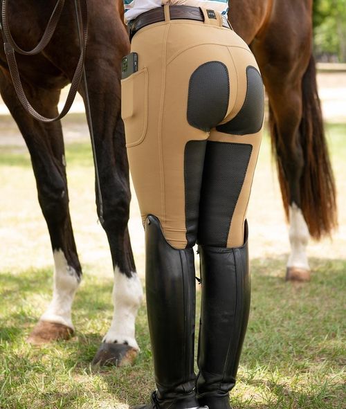 READY TO SHIP: FITS Women's All Season Full Seat 2 Pocket Breeches - X Large - Sepia