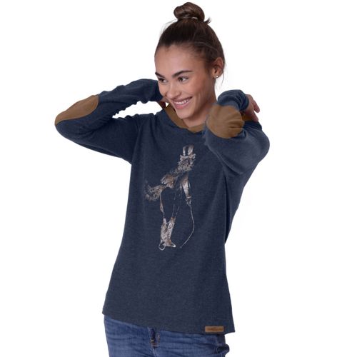 READY TO SHIP: Chestnut Bay Women's Rider Lounge Hoodie - Medium - Dark Navy Artful Dodger